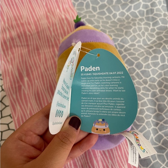 NWT 5” Paden The Blueberry Pancake Squishmallow - Picture 3 of 4